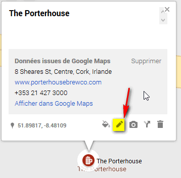 Ajouter un commentaire de présentation de la nouvelle adresse (et signer l'ajout)